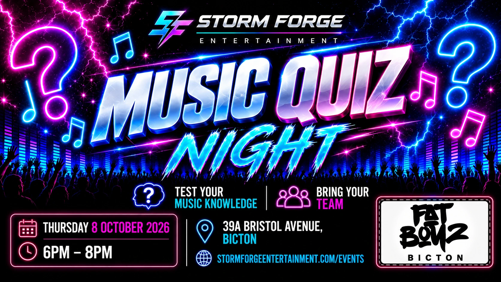 Music Quiz Night event poster