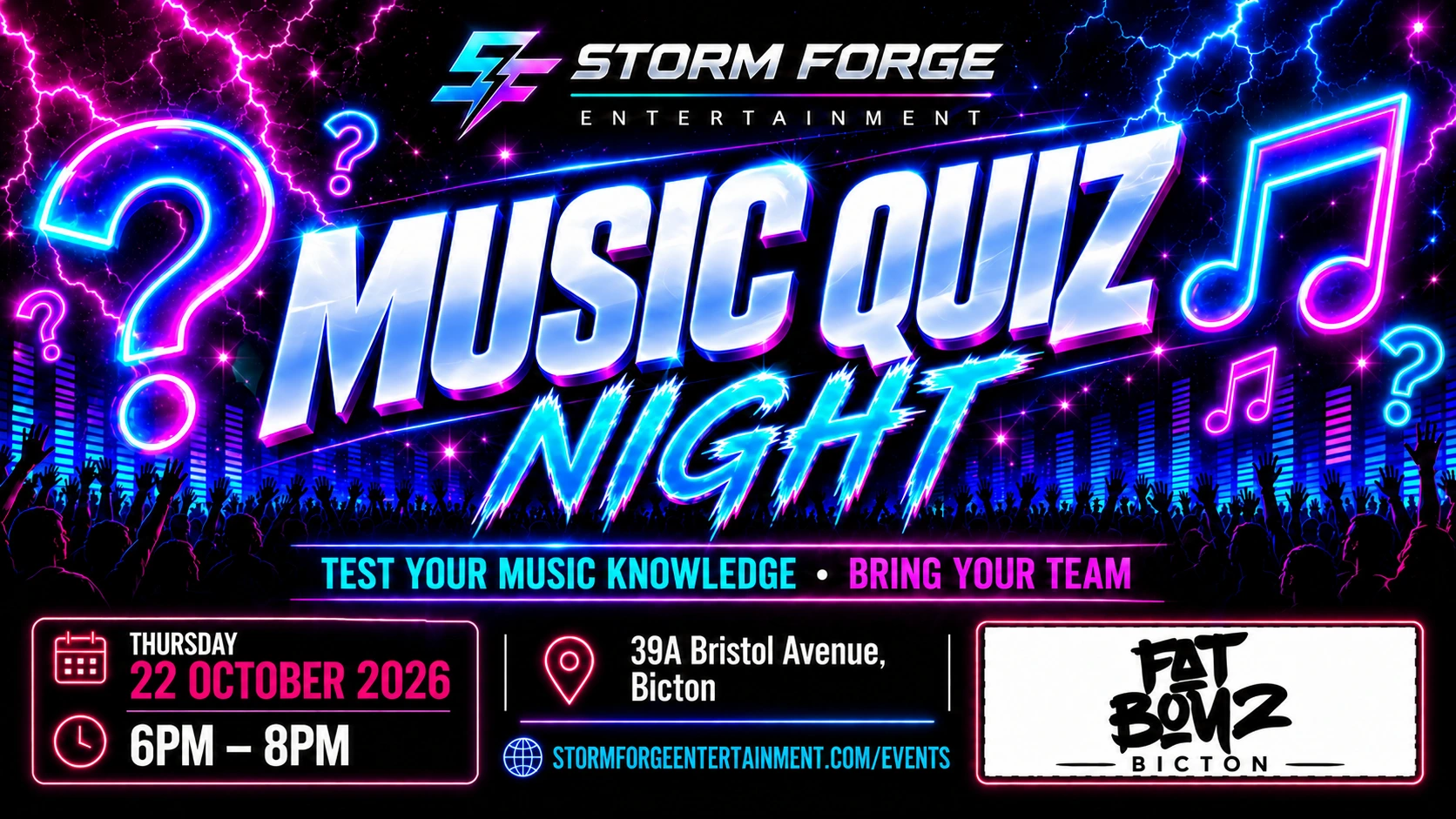 Music Quiz Night event poster